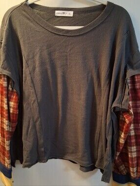 Natural Life Long Sleve T Size XL
